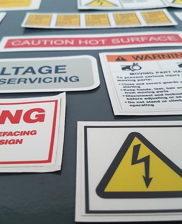 Caution Decals